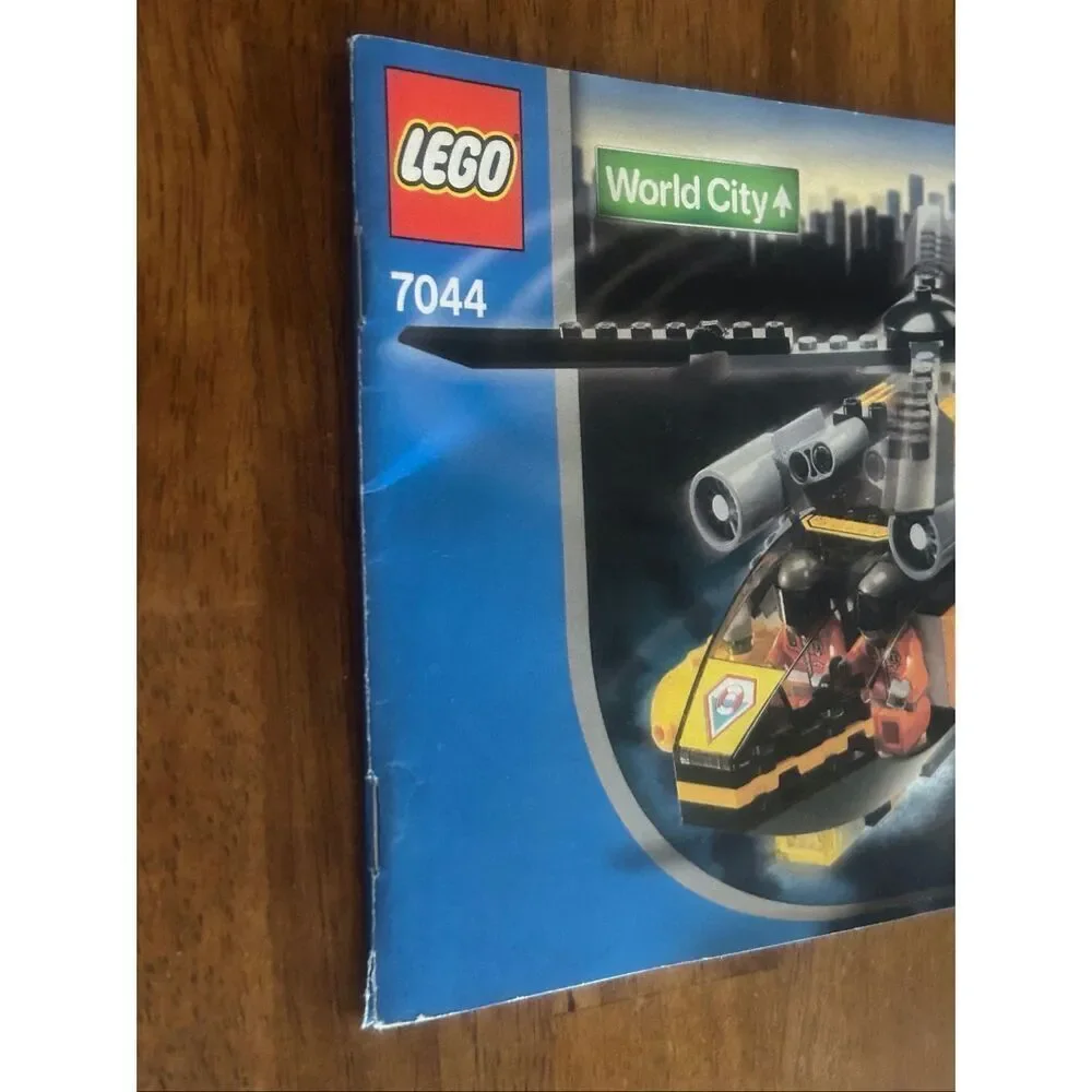 LEGO World City #7044 Rescue Chopper Instruction Manual Only (6059)